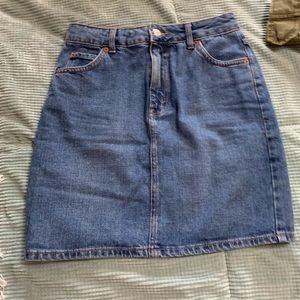 Top shop Moto denim skirt